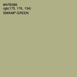 #AFB086 - Swamp Green Color Image